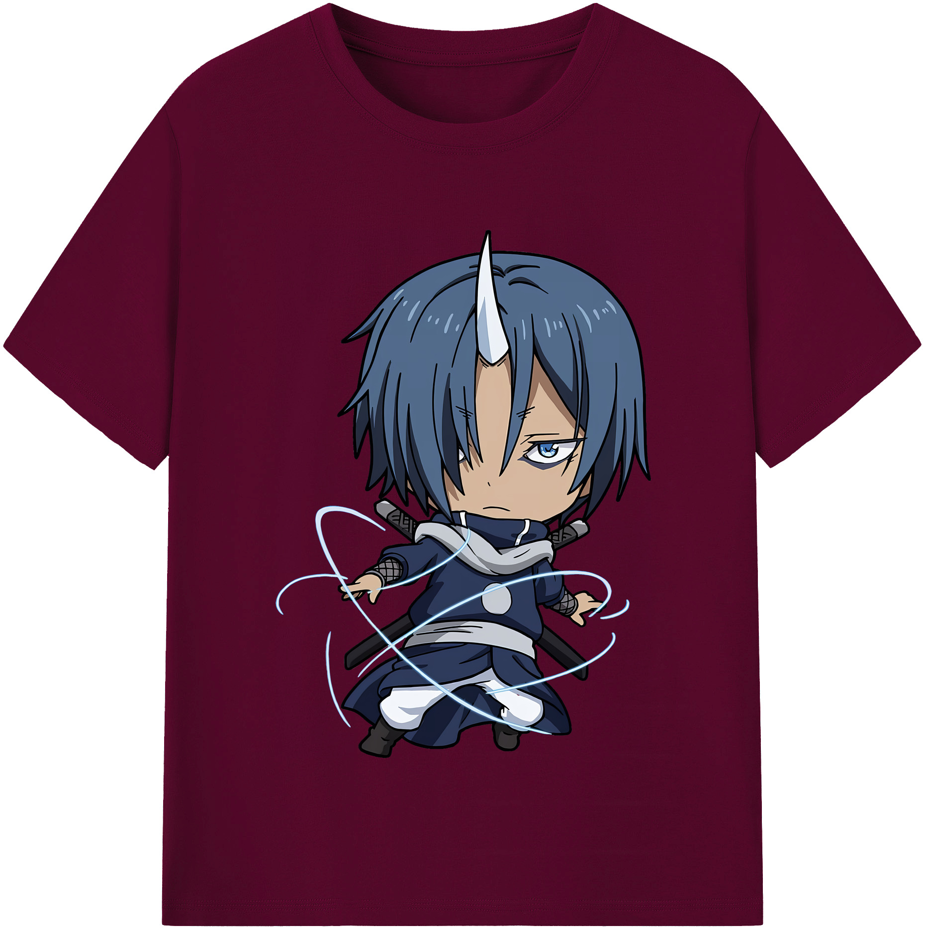 （画像用） 転スラ Regarding Reincarnated to Slime レディースカジュアルプリントTシャツ（綿100％）